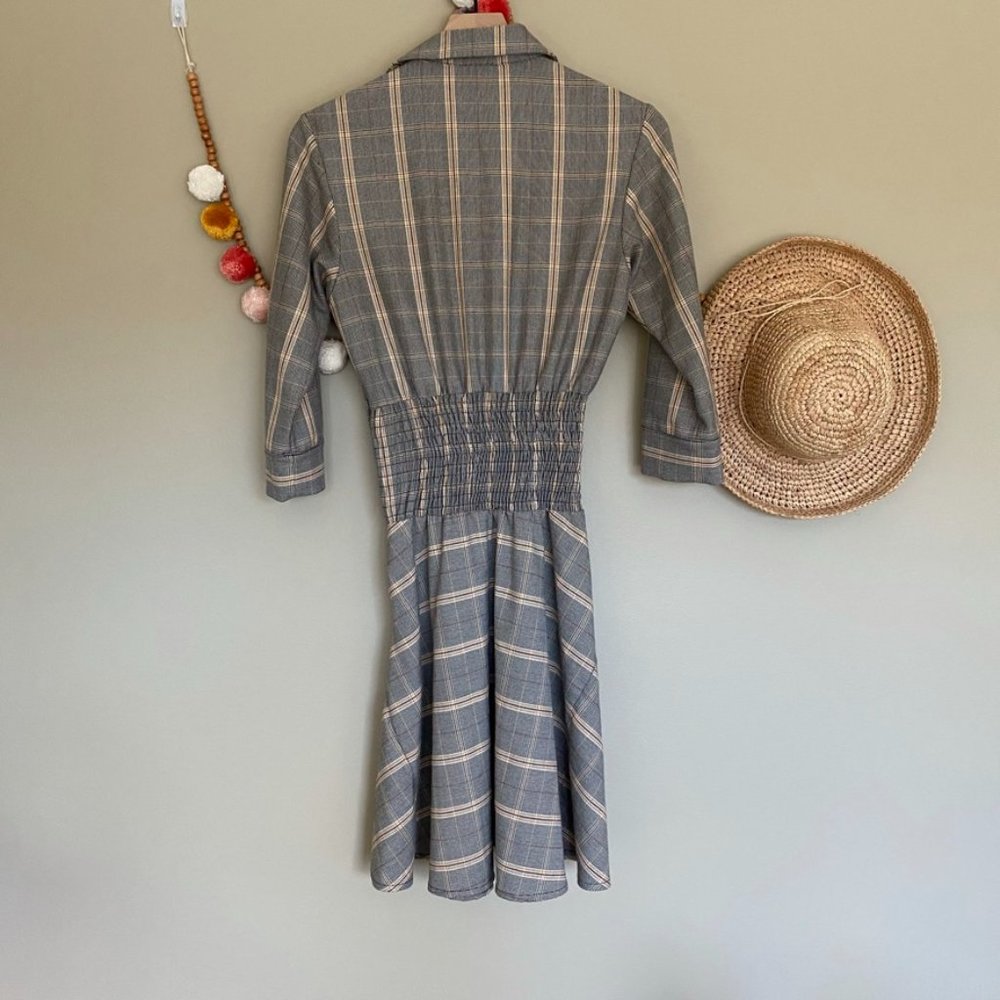 Maje Plaid Resha Dress Size Small - Picture 5 of 7